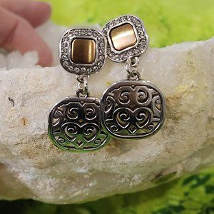 Classy Brighton Sterling Silver Dangle Earrings - Gently Enjoyed